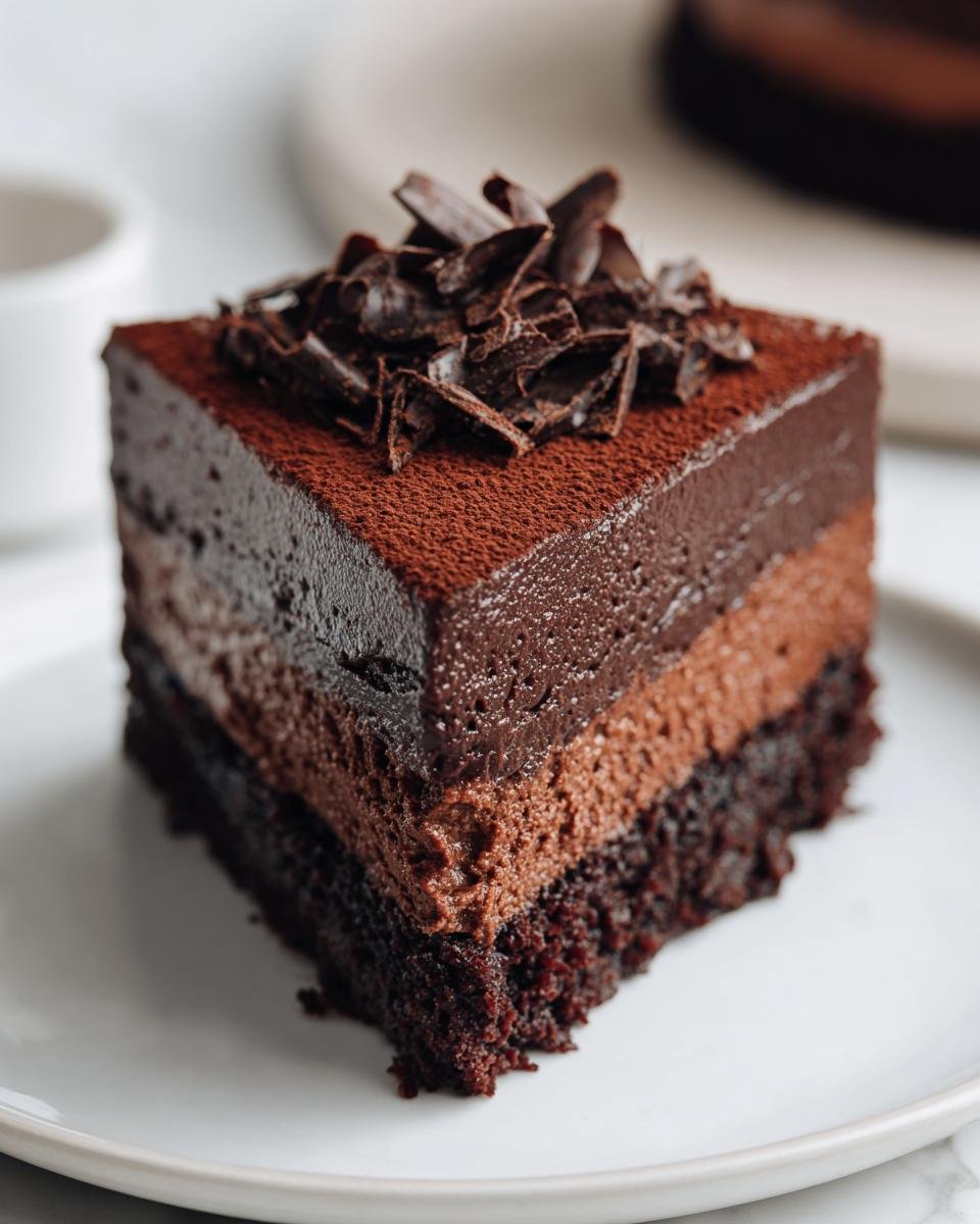 Decadent Chocolate Mousse Cake Recipe - detail 1