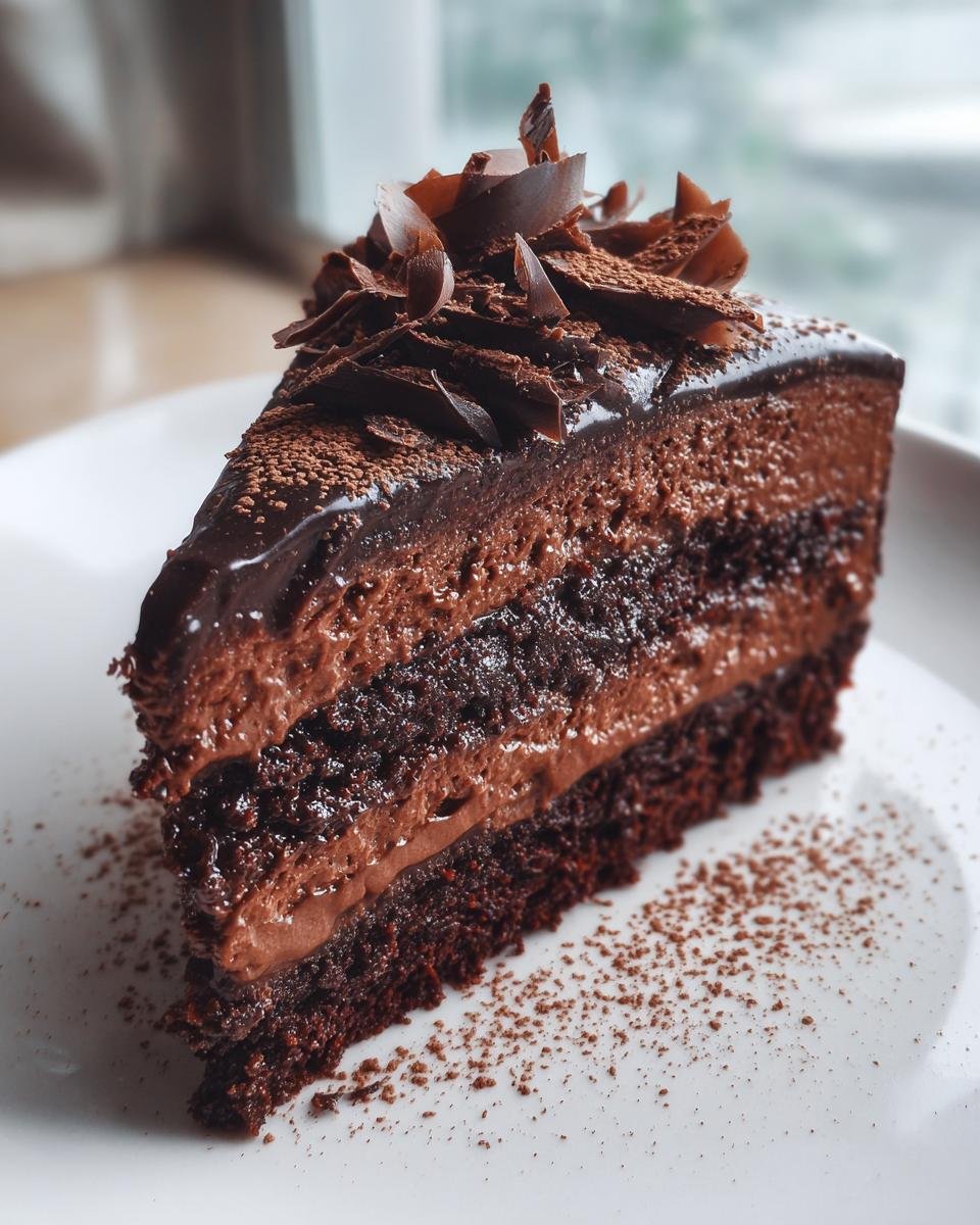 Decadent Chocolate Mousse Cake Recipe - detail 2