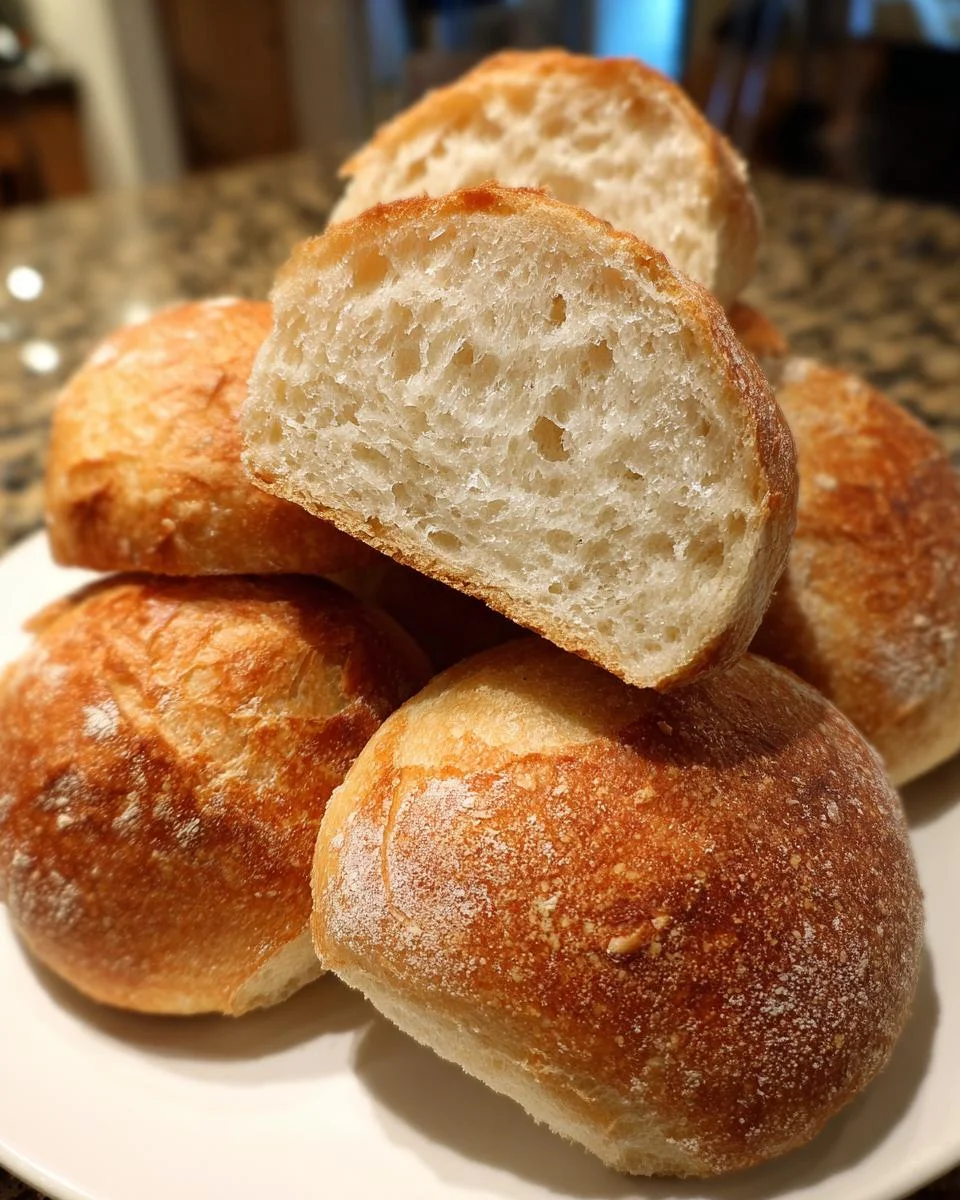 Easy Crusty Sourdough Rolls - detail 2