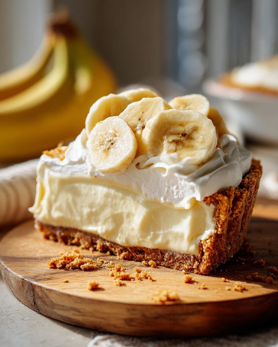 Easy No-bake Banana Cream Pie - detail 1