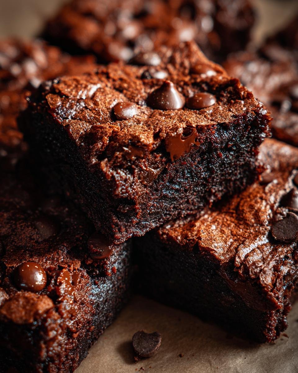 Easy Sourdough Discard Brownies - detail 1