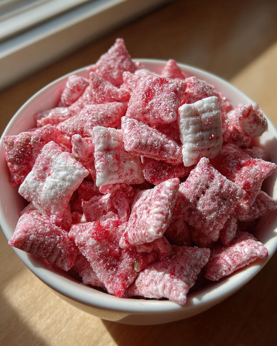 Easy Strawberry Shortcake Puppy Chow - detail 2