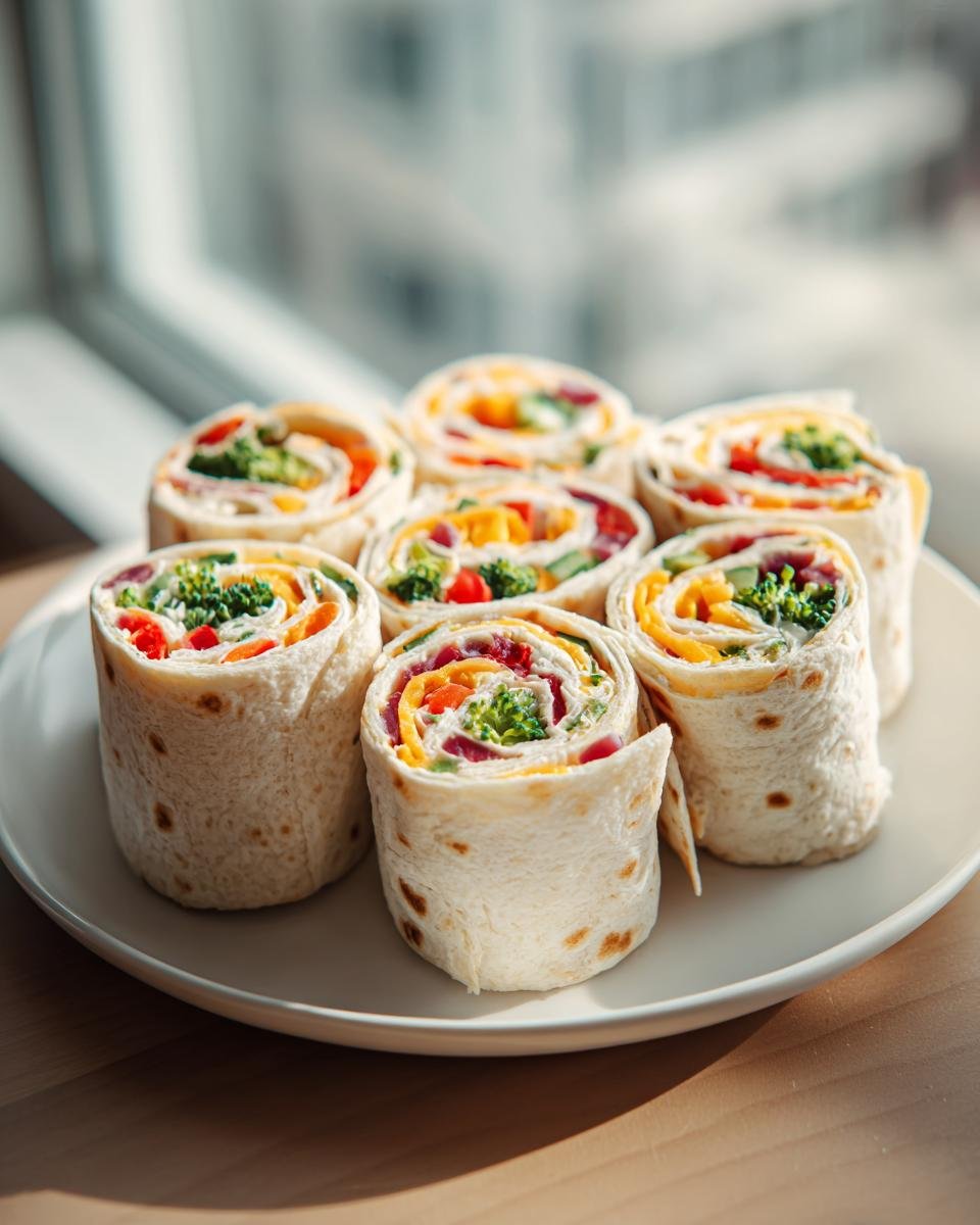 Fresh Vegetable Tortilla Roll Ups - detail 1