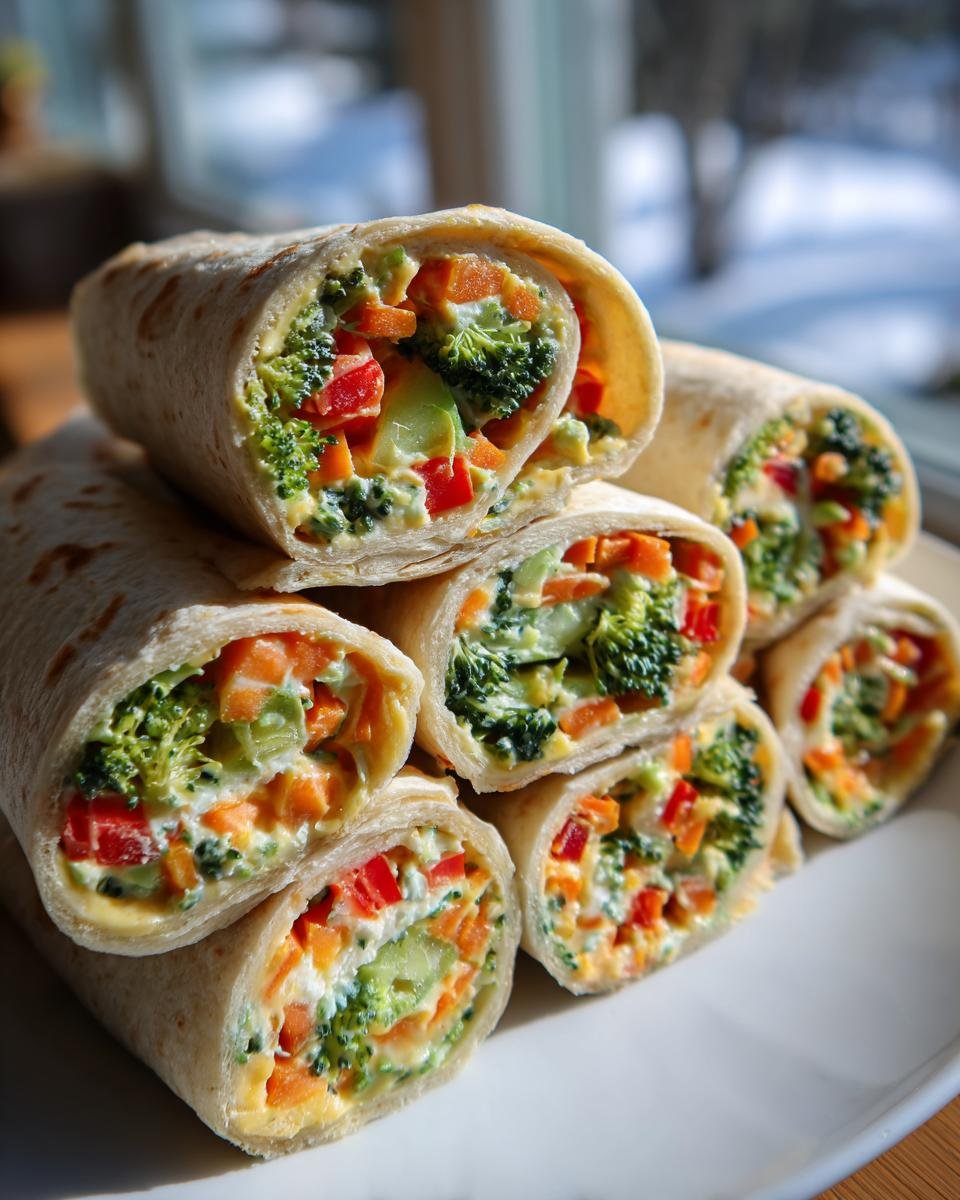 Fresh Vegetable Tortilla Roll Ups - detail 2