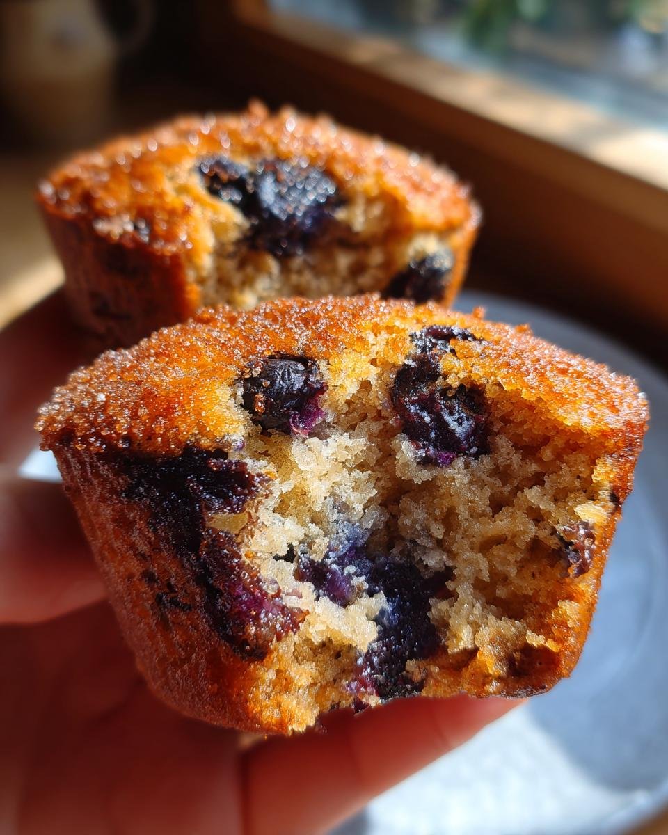 Healthy Blueberry Chocolate Chip Muffins - detail 2