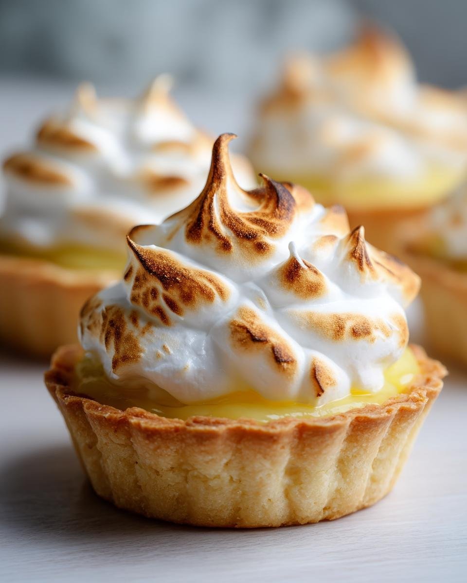 Mini Lemon Tart with Lilac Meringue - detail 1