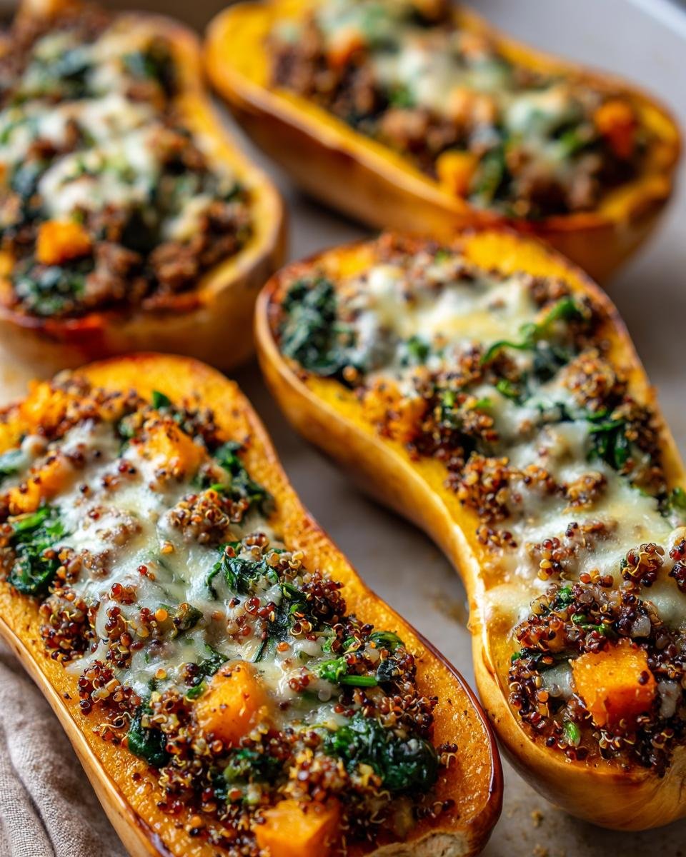 Sausage Stuffed Butternut Squash - detail 1