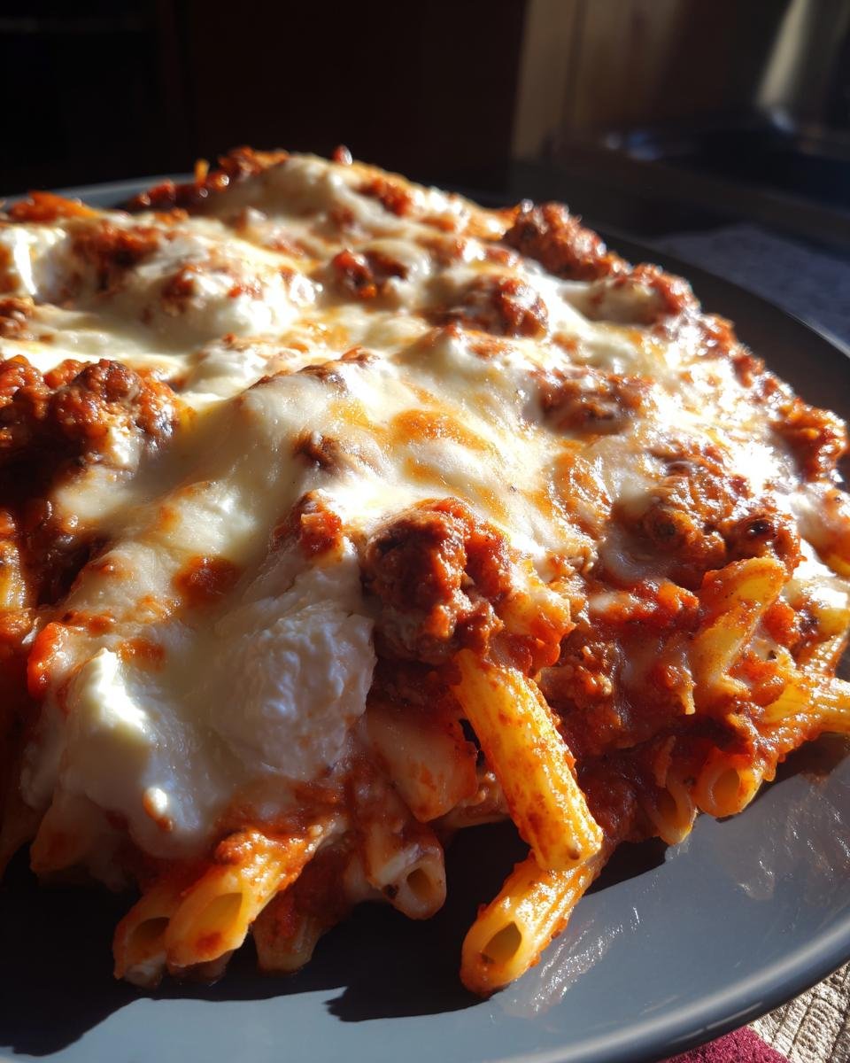 Slow Cooker Baked Ziti - detail 2