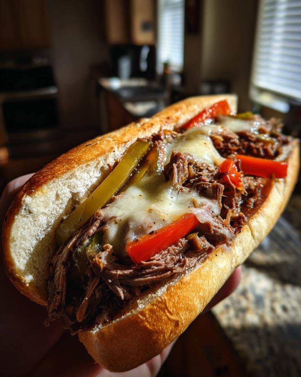 Slow Cooker Italian Beef Sandwiches - detail 2