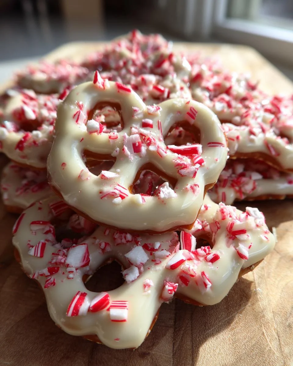 White Chocolate Peppermint Pretzel Crisps - detail 2