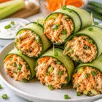 Geheimer 15-Sekunden-Hack zum Abnehmen mit Buffalo Chicken Gurken Wraps